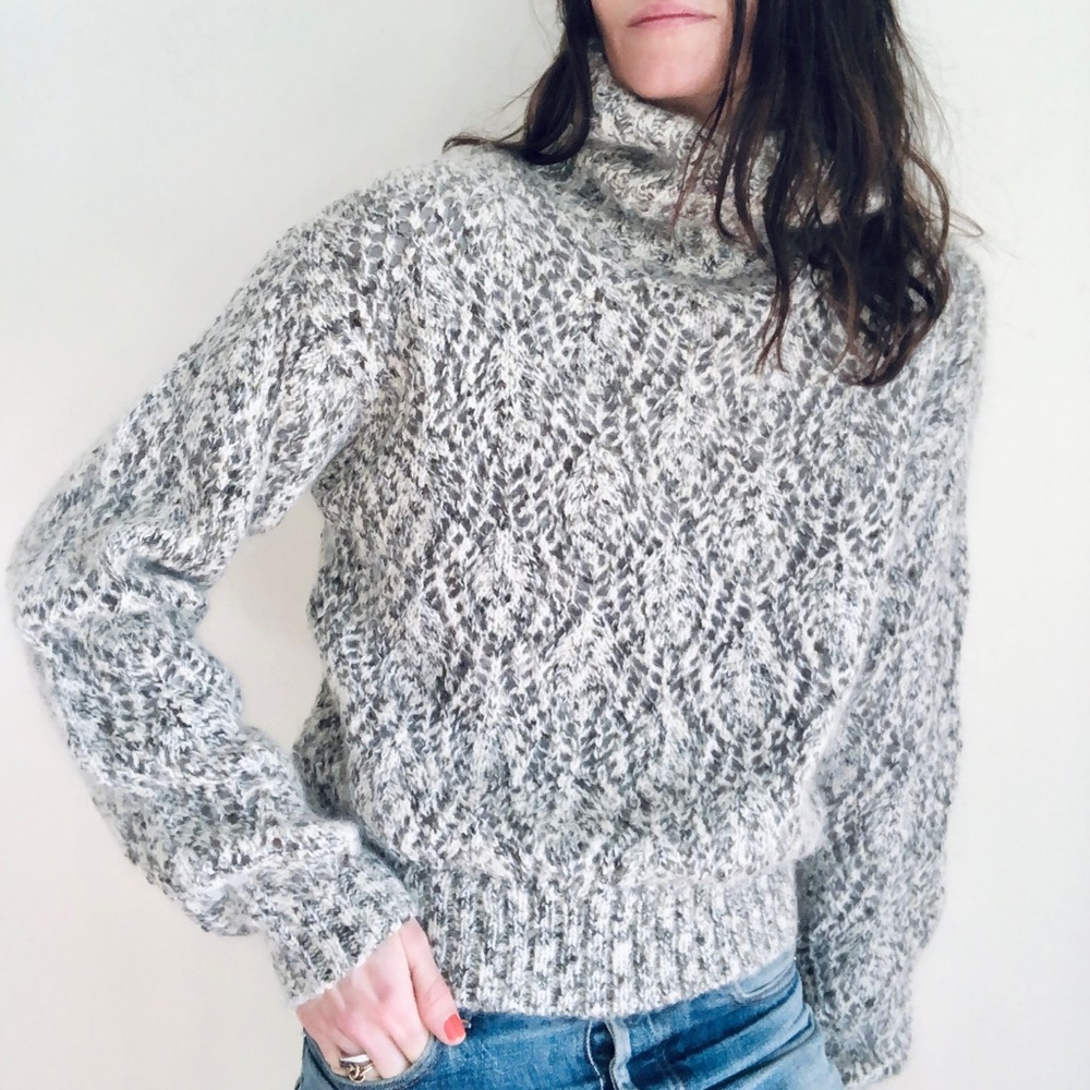Fuzzy mohair knit sweater - Picture 6 of 14